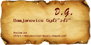 Damjanovics Győző névjegykártya